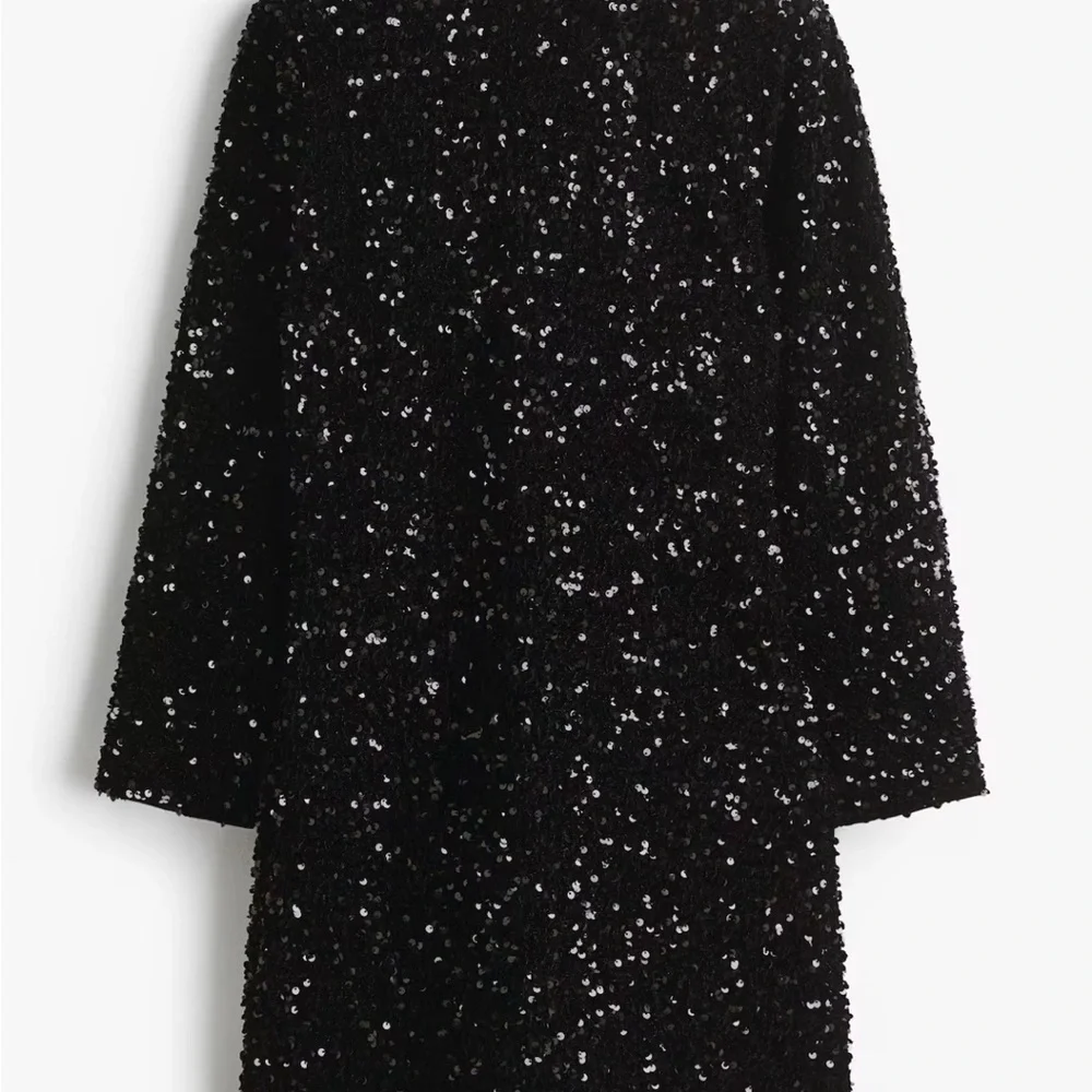 👗Host Pick👗 H&M Black Sequin Long Sleeve Dress - Picture 5 of 6